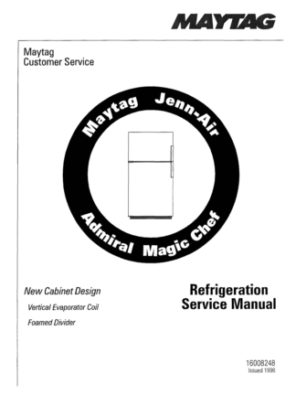 Magic Chef Refrigerator Service Manual 02