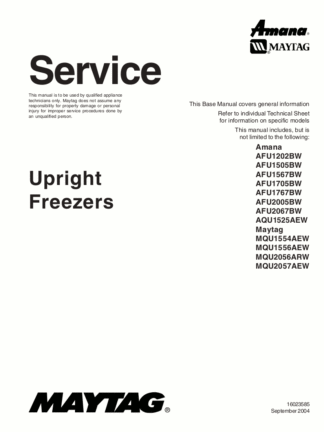 Maytag Refrigerator Service Manual 09