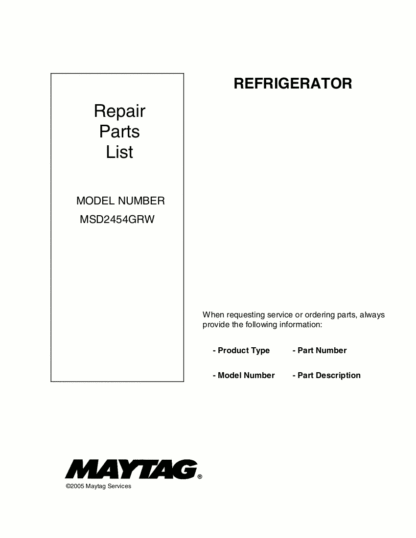 Maytag Refrigerator Service Manual 14