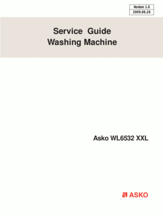 Asko Washer Service Manual 05