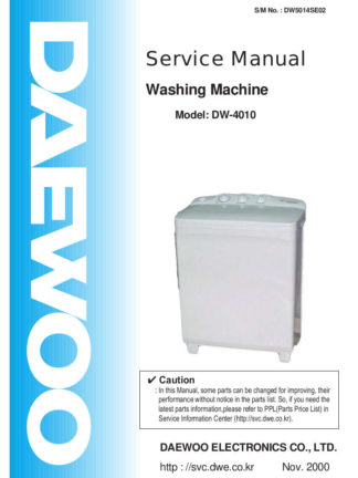 Daewoo Washer Service Manual 05