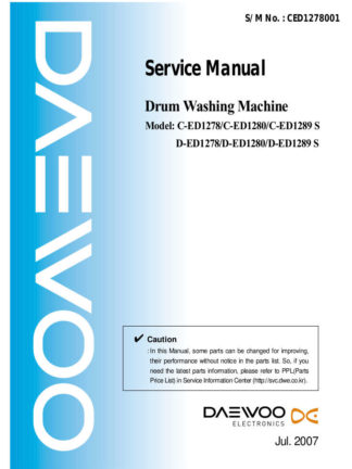 Daewoo Washer Service Manual 02