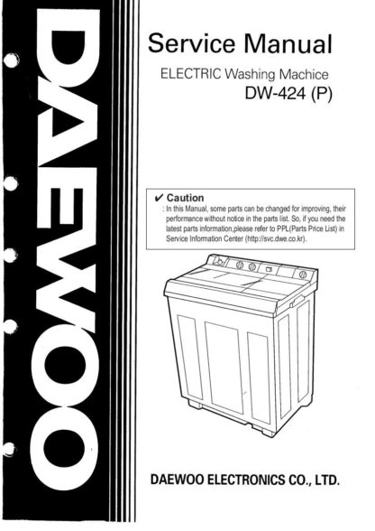 Daewoo Washer Service Manual 07