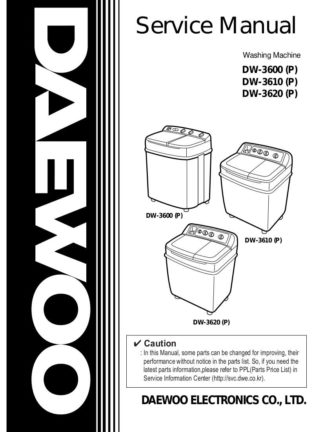 Daewoo Washer Service Manual 11