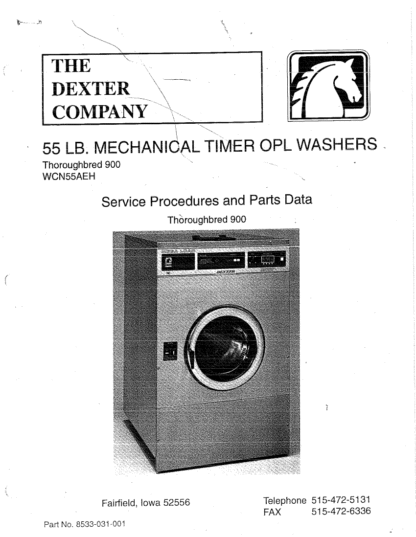 Dexter Washer Service and Parts Manual 06
