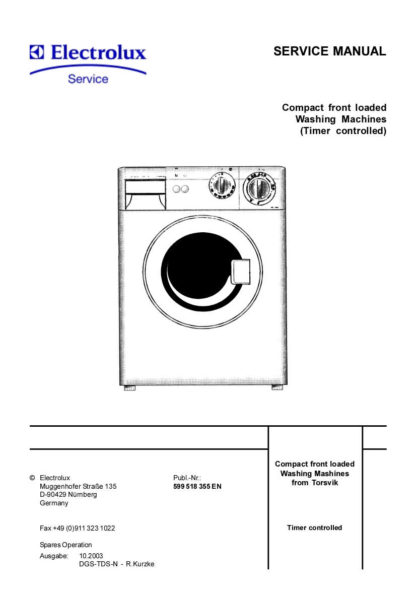 Electrolux Washer Service Manual 05