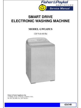 Fisher & Paykel Washer Service Manual 04