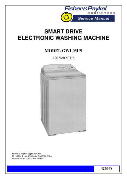 Fisher & Paykel Washer Service Manual 04