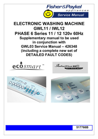 Fisher & Paykel Washer Service Manual 10