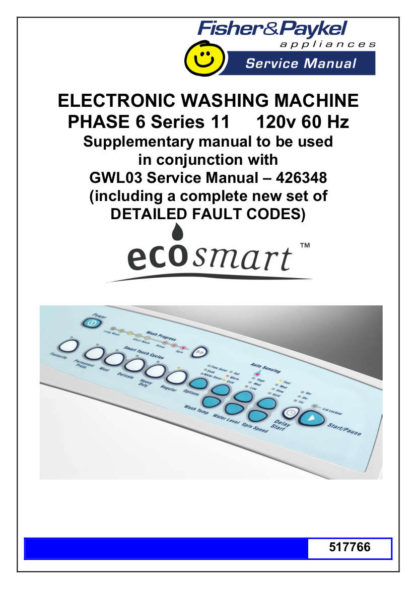 Fisher & Paykel Washer Service Manual 11