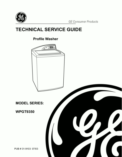 GE Washer Service Manual 02
