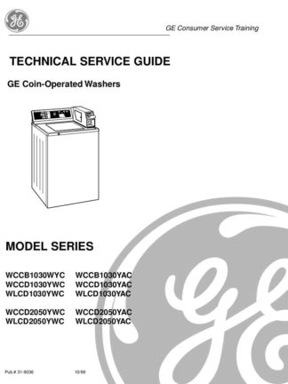 GE Washer Service Manual 04