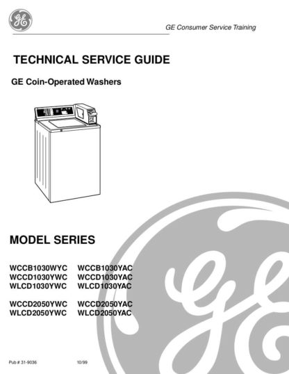 GE Washer Service Manual 04