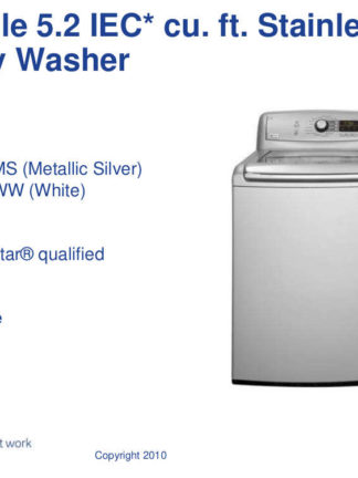 GE Washer Service Manual 09