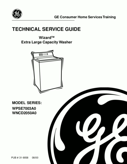 GE Washer Service Manual 10