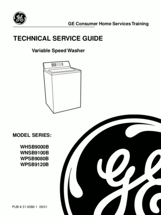 GE Washer Service Manual 11