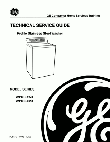 GE Washer Service Manual 12