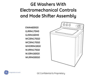 GE Washer Service Manual 14
