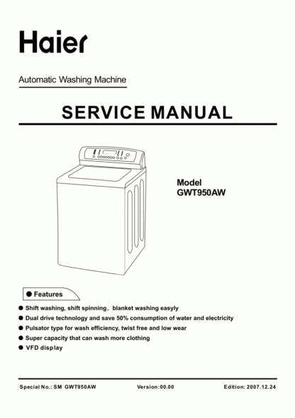 Haier Washer Service Manual 05
