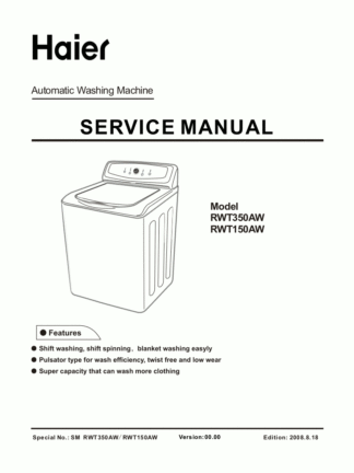 Haier Washer Service Manual 16