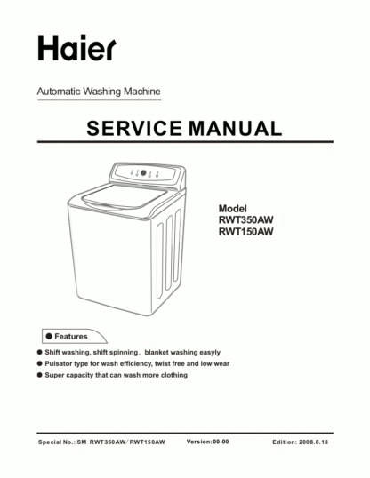 Haier Washer Service Manual 16