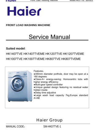 Haier Washer Service Manual 38