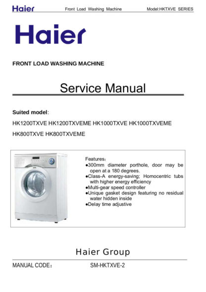 Haier Washer Service Manual 39