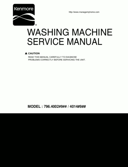 Kenmore Washer Service Manual 07