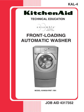 KitchenAid Washer Service Manual 01
