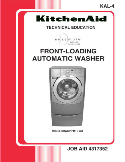 KitchenAid Washer Service Manual 01