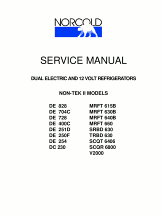 Norcold Refrigerator Service Manual 04