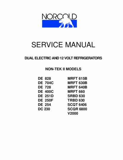 Norcold Refrigerator Service Manual 04