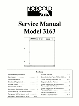Norcold Refrigerator Service Manual 08