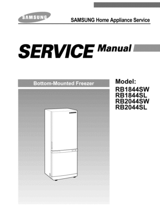Samsung Refrigerator Service Manual 03