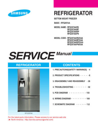 Samsung Refrigerator Service Manual 12
