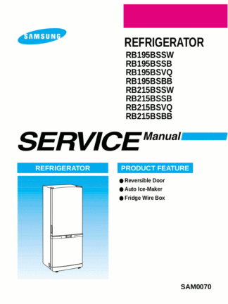 Samsung Refrigerator Service Manual 16