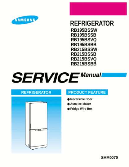 Samsung Refrigerator Service Manual 16
