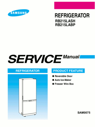 Samsung Refrigerator Service Manual 17