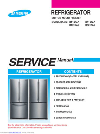 Samsung Refrigerator Service Manual 22