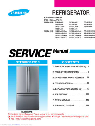 Samsung Refrigerator Service Manual 23