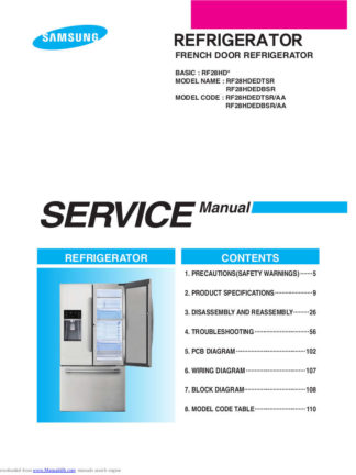 Samsung Refrigerator Service Manual 26