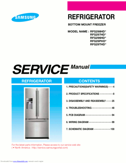 Samsung Refrigerator Service Manual 29