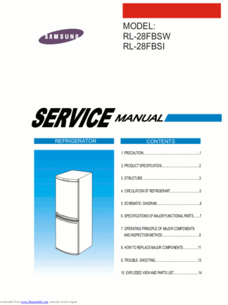 Samsung Refrigerator Service Manual 30