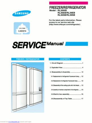 Samsung Refrigerator Service Manual 34