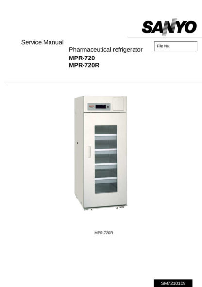 Sanyo Refrigerator Service Manual 01