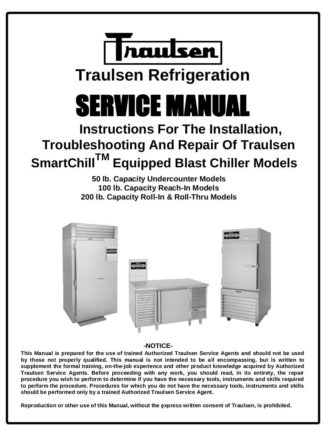 Traulsen Refrigerator Service Manual 01