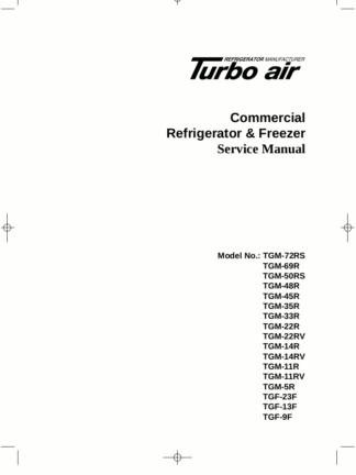 Turbo Air Refrigerator Service Manual 04