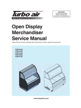 Turbo Air Refrigerator Service Manual Model 44