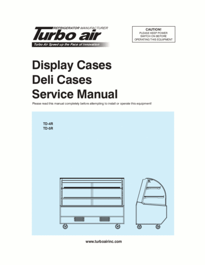 Turbo Air Refrigerator Service Manual Model 48