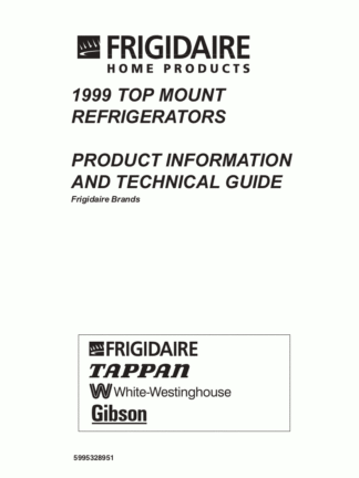 Universal Multiflex Air Refrigerator Service Manual Model 04